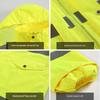 Reflective Traffic Raincoat for Men, Oxford Cloth Fluorescent Green and Yellow Thickened Rainwear, Women's Motorcycle Rain Pants Set with Printed Text