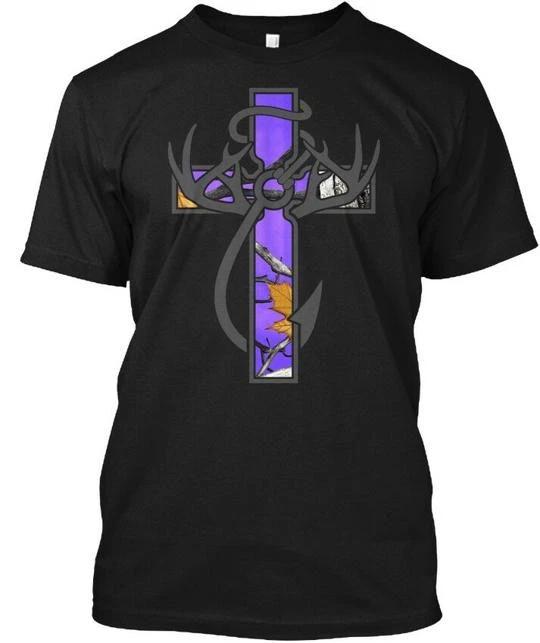 

Hunting Faith And Fishing Purple Camo T shirt Made in the USA Size S to 5XL S
