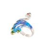 Adjustable Sewing Hook Peacock Yarn Guides Knitted Ring Sewing Accessories Crochet Loop Open Ring