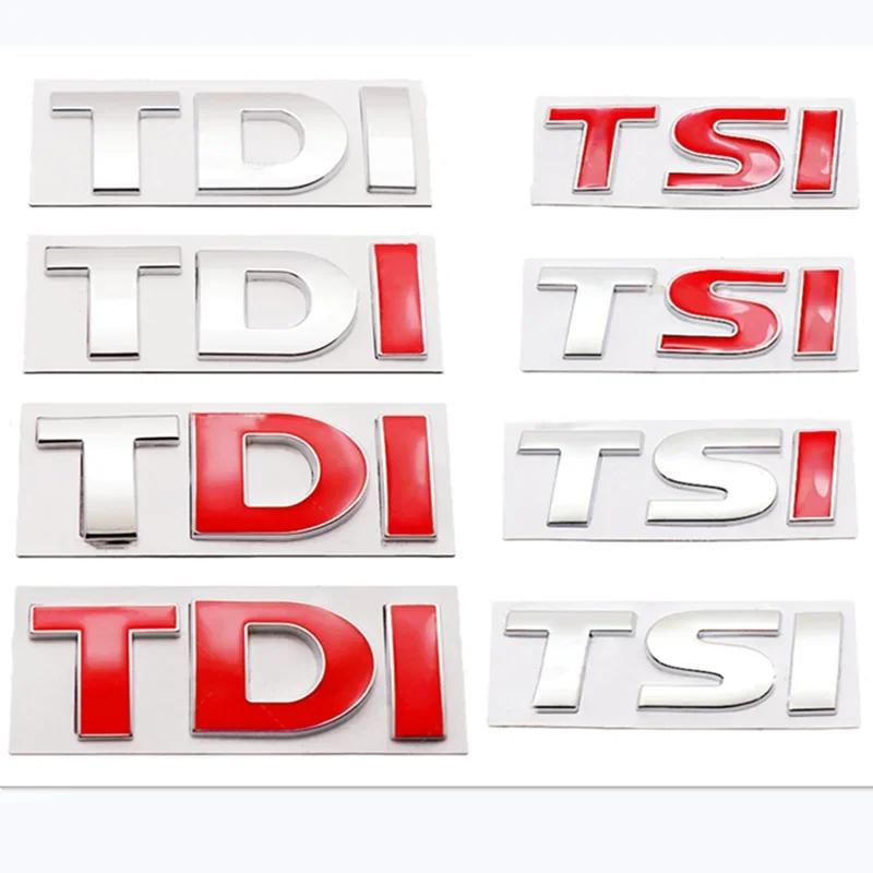 2026 Neu Für VW VOLKSWAGEN 3D Metall TSI TDI GTD GLI Heckklappe Auto Emblem Abzeichen Aufkleber Auto Aufkleber Für VW Volkswagen Polo Golf