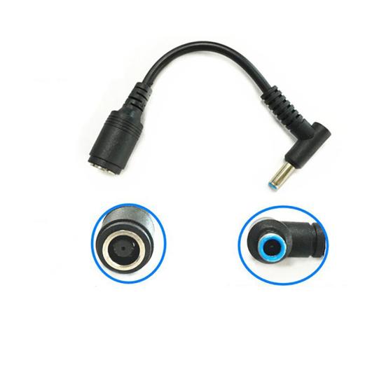 DC Power Charger Cable 7.4mm Female Converter Adapter to 4.5mm Male for HP
