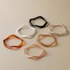 Bohemian Acrylic Bangle Geometric Hip Hop Irregular Wide Bracelet Europe American Style Exaggerated Retro Hand Ring Women