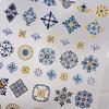 T New 5D Bohemian Ethnic Style Nail Art Sticker Relief Three-dimensional Painted Print Small Pattern Glue Nail