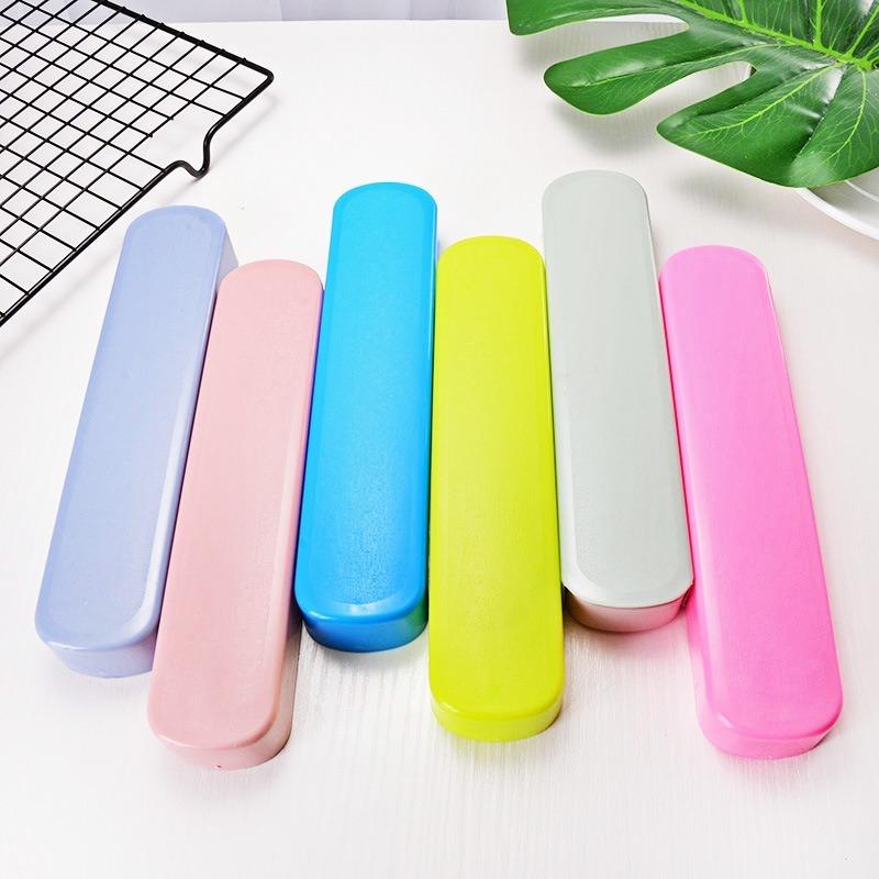 Stainless Steel Tableware Set Portable Tableware Three-piece Set Wheat Straw Box Fork Spoon Chopsticks Gift