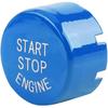 Push Switch Button, Engine Switch Cover, Car Engine One-Button Start Button Fitment for F30 G/F Disk Bottom with Start&Stop(Blue)