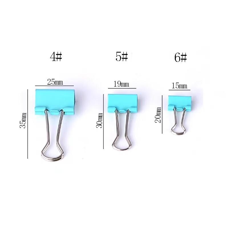 Deli 0673 Colorful Binder Clips No. 4