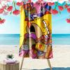 Homer Simpson Art Print Beach Towel, Large Soft Quick Dry Towel for Beach Camping Swimming