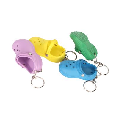 Mini Hole Shoe Keychain Decorative Lightweight Reusable Cute Slipper Keychain for Bag Backpack Car