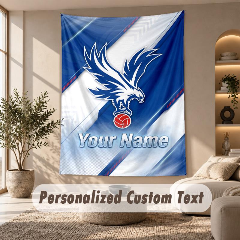 Tapestry Custom Name Text, Wall Hanging Tapestry Home Room DecorCrystal Palace