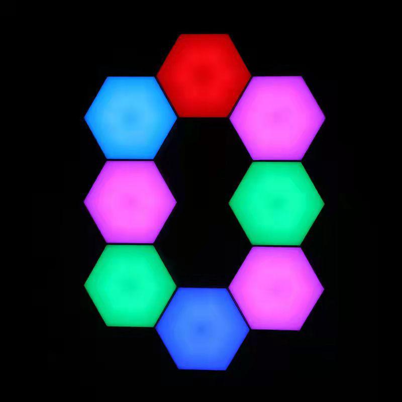 2021 RGB LED Color-Changing Honeycomb Decorative Wall Lamp