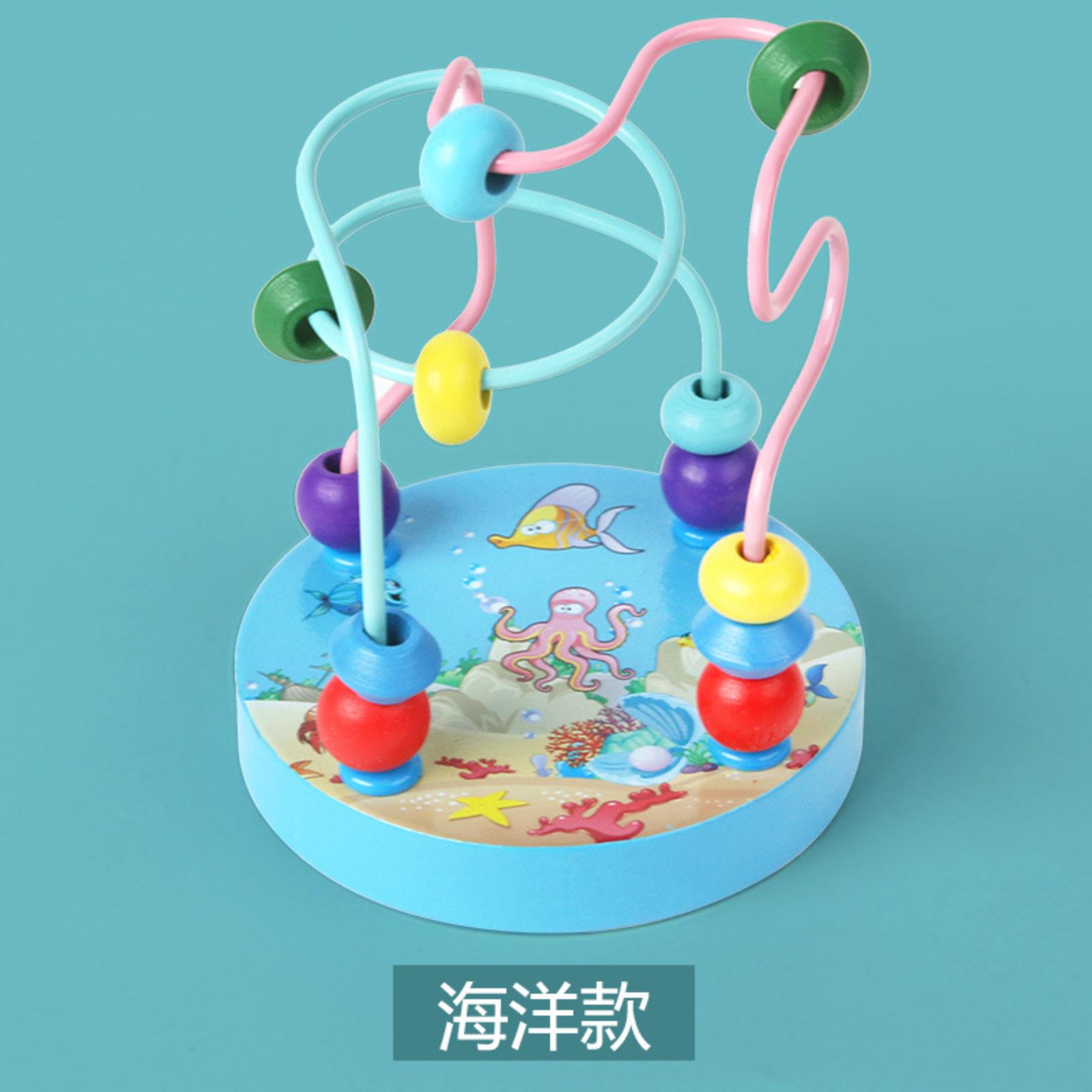 

Wooden Cartoon Bead Stringing Toy For Children s Color Development One Size