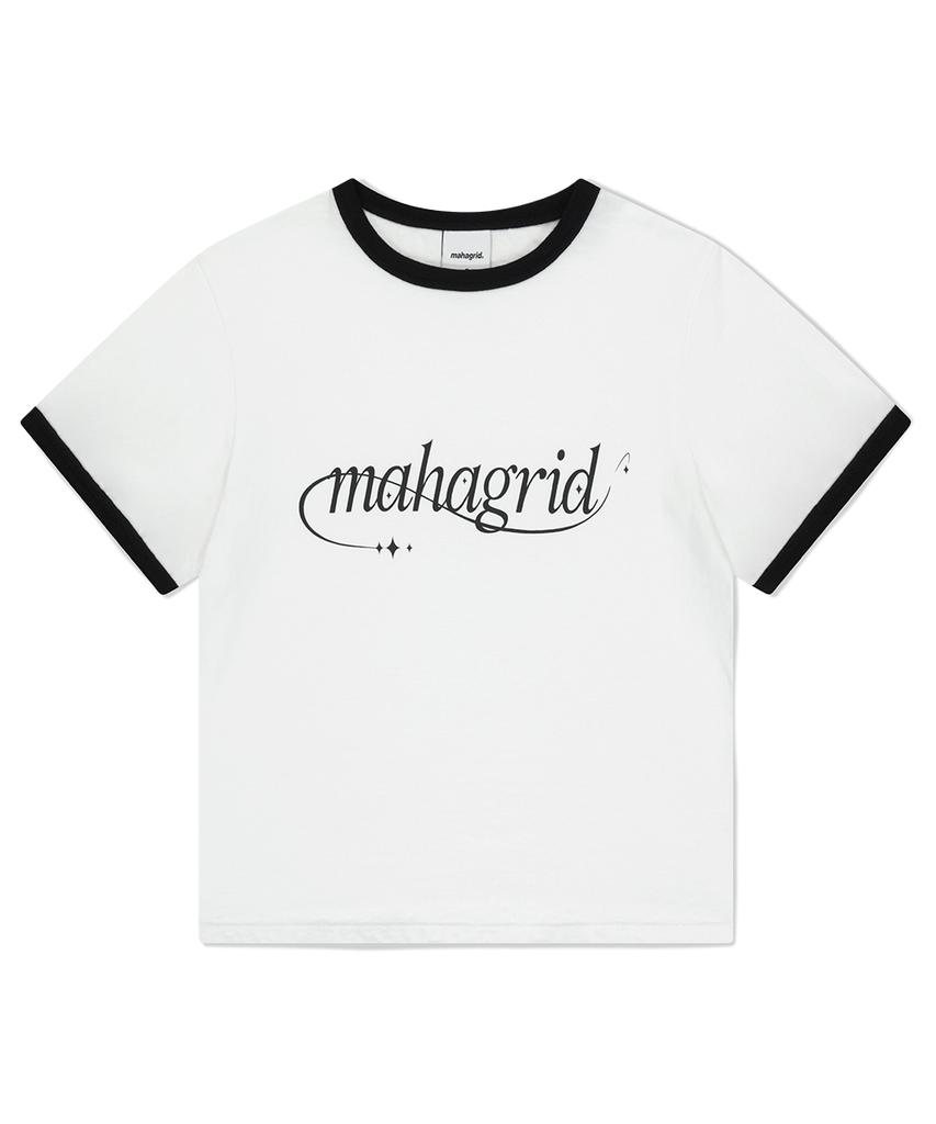 MAHAGRID Shooting Star Ringer Tee White(Mg2Fmft585A)