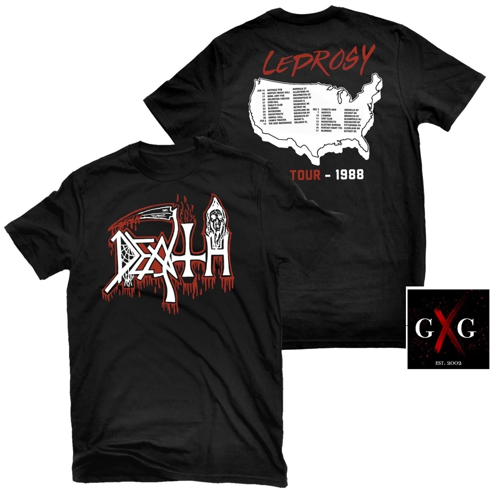 DEATH cd lgo LEPROSY TOUR 1988 Official SHIRT XXL New human symbolic spiritual S