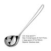 Soup Ladle Food Grade Rust-proof Stainless Steel Dishwasher Safe Hot Pot Serving Spoon for Home