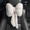 Nový Bowknot Car Opěrka hlavy Polštář Krásný Auto Seat Opěrka hlavy Chránič krku Polštář Plyš Auta Bederní opěrka Auto