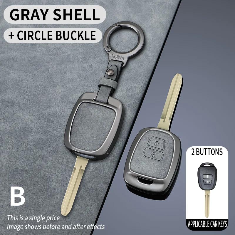 Svagd6 Zinc Alloy Car Key Case Full Cover Shell Fob For Toyota Corolla Altis Auris Aygo Yaris Camry RAV4 Verso TC IM Shell Accessories