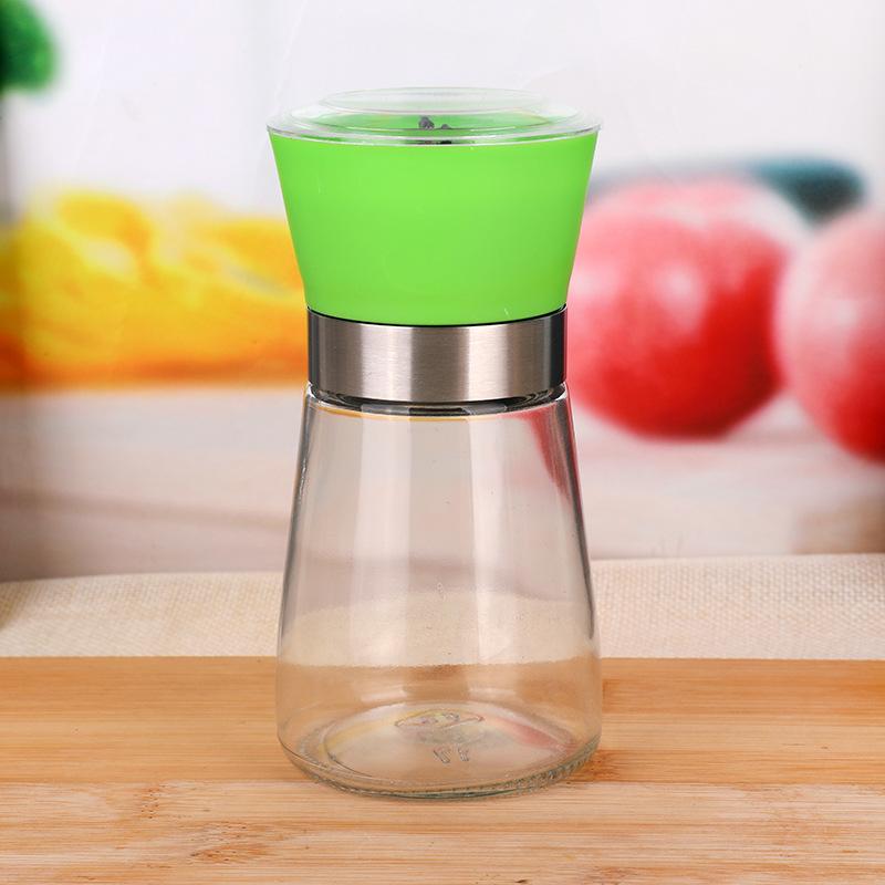 Manual Salt Pepper Mill Grinder Seasoning Bottle Spice Grinding Containers Adjustable Mill Shakers Kitchen Gadgets