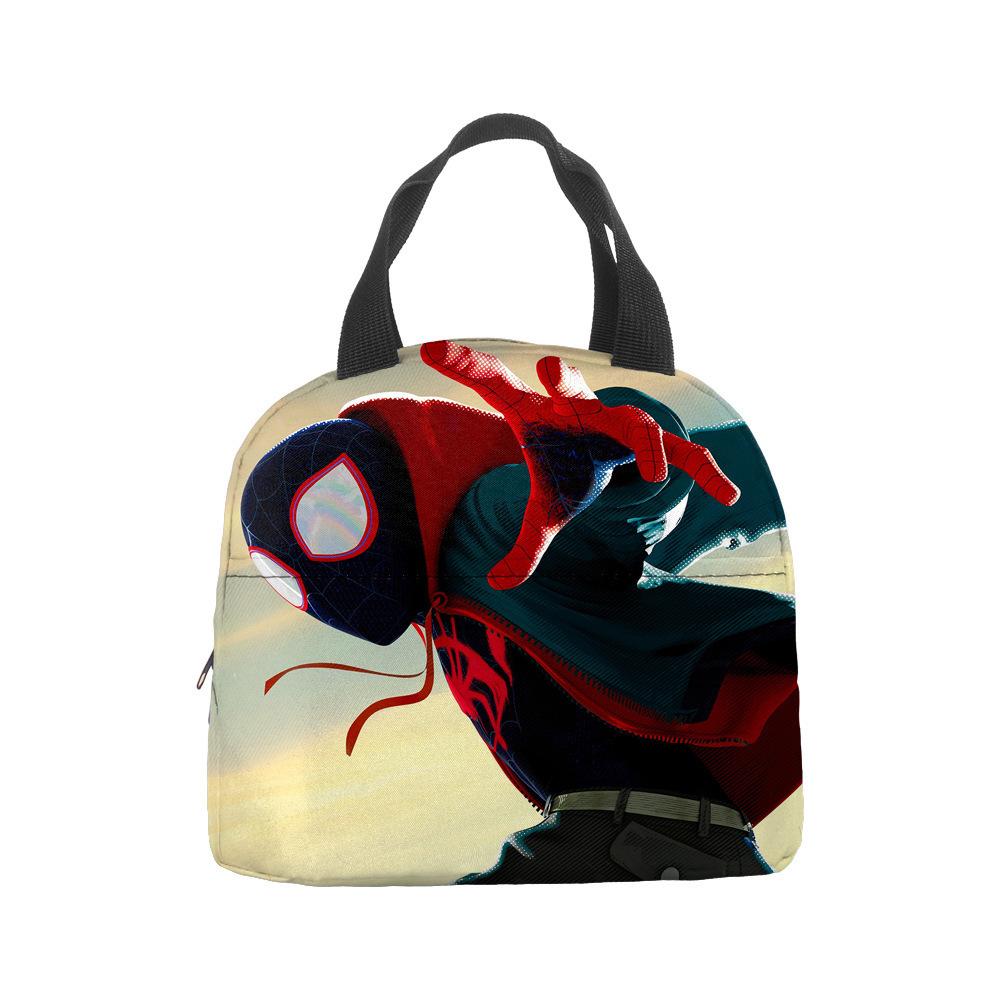 Anime Spider-Man Lunch Bag Portable Insulation Bag Bento Bag Lunch Box Bag Children'S Lunch Bag Picnic Ice Bag
