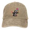 Blumen Baseballkappe Krtek Der Maulwurf Cartoon Vintage Baseballmützen Unisex Outdoor Verstellbar Papa Hüte Kappe
