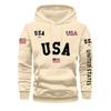 Men's Large Size Solid Color Printed Sweatshirt Set Men's Casual Sports Suit Sweatshirt Set