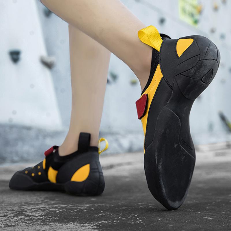 New cool couple style climbing shoes anti slip breathable comfortable climbing training shoes beginner indoor climbing shoes