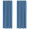VidaXL Voile Curtains with Loops 2 Pcs Royal Blue 140x260 Cm, Net Curtain, Sheer Curtain, Window Voile, 4102305