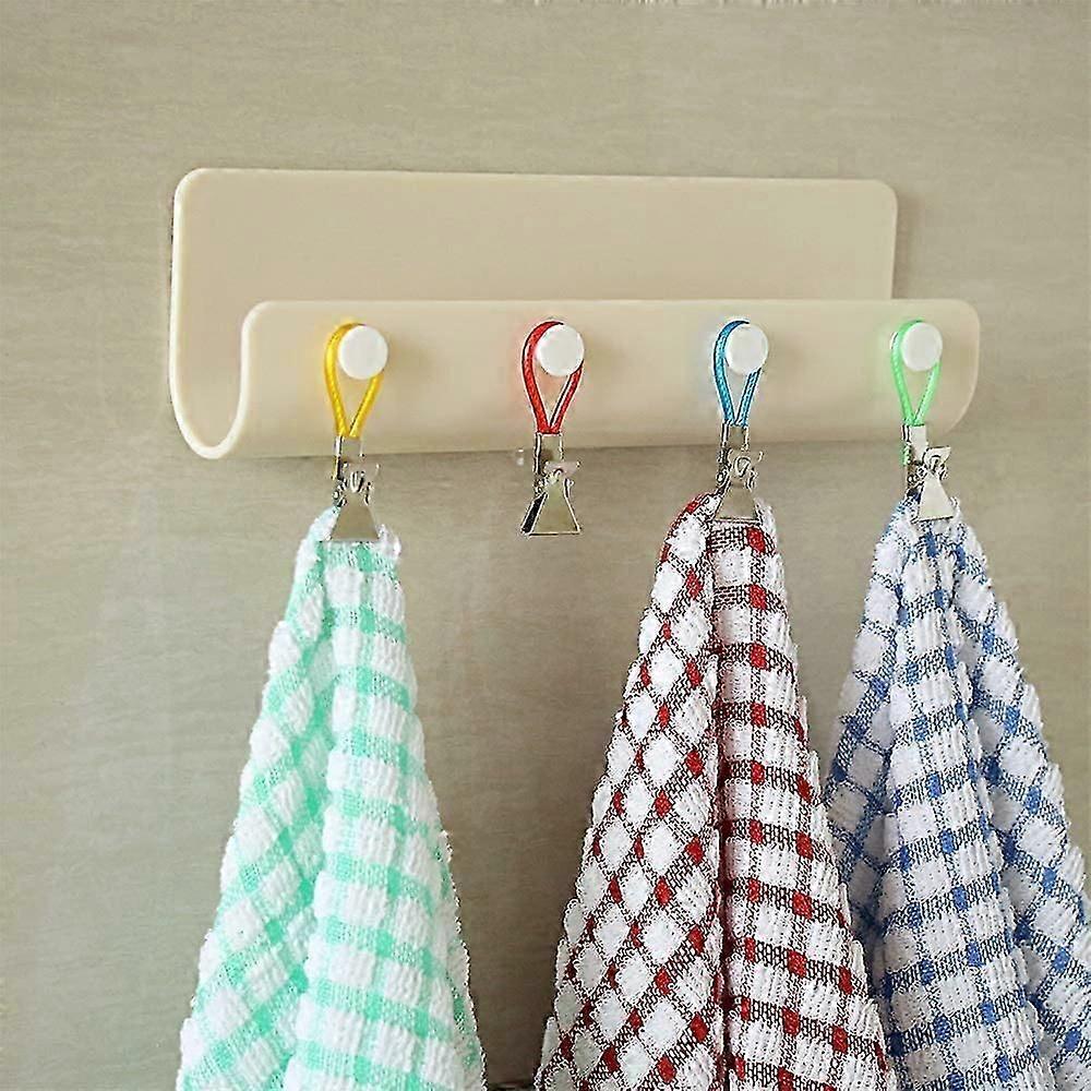 5 Pack Dish Towel Clips, Dish Towel Clips Hangers Hook