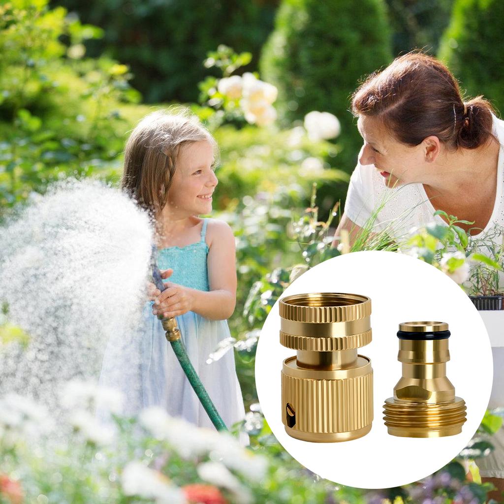 Garden Hose Quick Connect Fittings Brass Garden Hose Fitting Water Hose Connectors 3/4inch Garden Hose Fitting Connector