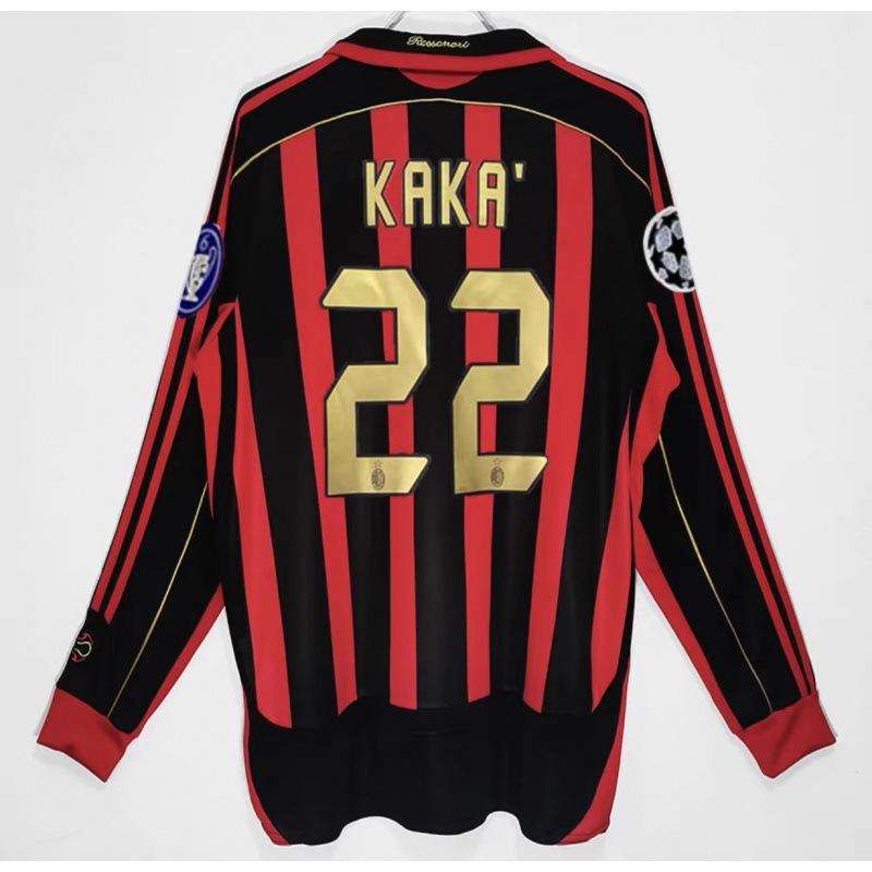 Retro Football Jersey Popular AC22 Kaka 80 Ronaldinho Manchester United Red Devils Santos 11 Source Manufacturer