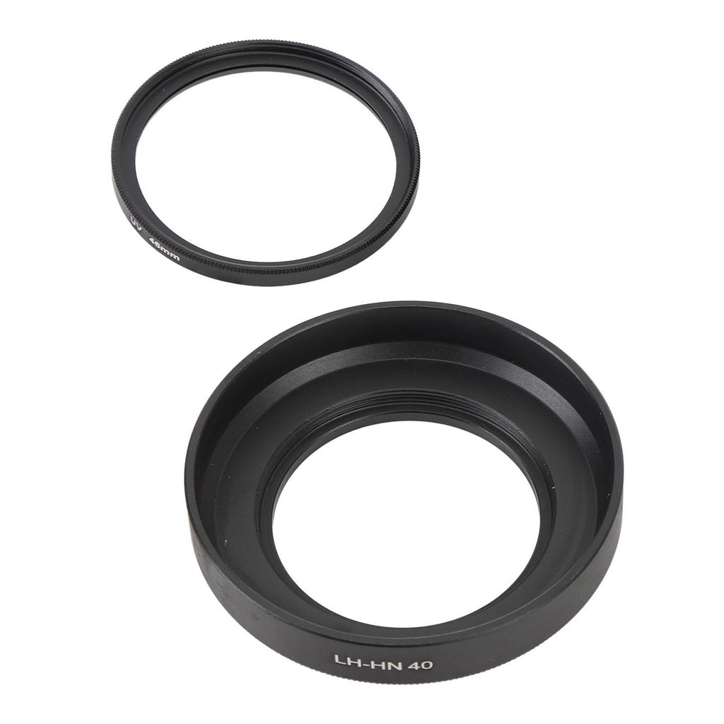 46mm Lens Hood Set LH HN40 Lens Hood Shade with HD UV Filter and Lens Cap for Z DX 16 to 50mm F 3.5 to 6.3 VR Lens