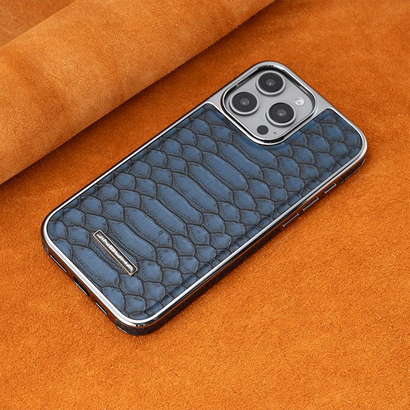 

Подходит для чехла для телефона IPhone16, Полная обложка Apple 15promax с узором змеи, 14 Противоударный, 13 Гальванизированный, 12 Кожаный чехол для бизнеса iPhone 16 Plus 6.7 inch