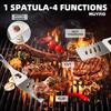 11Pcs Stainless Steel BBQ Grilling Accessories Set, Portable Grill Tools Kit with Storage Bag for Outdoor Camping Backyard
