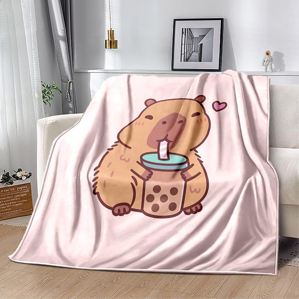 Panda Drinking Bubble Tea Blankets are suitable for living rooms, bedrooms, camping, and other places, making them an ideal choice for gifts.