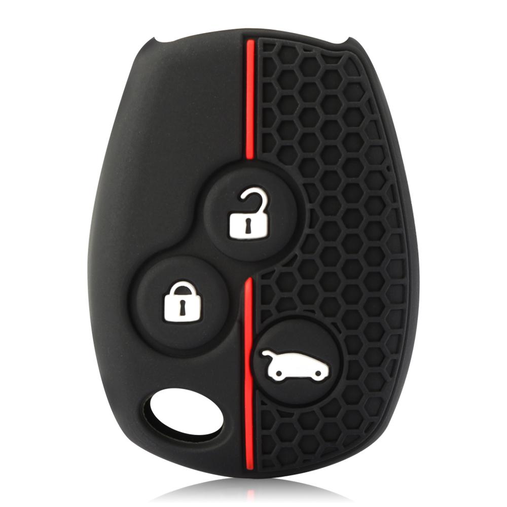 Silicone Car Key Case For Renault Trafic Clio Duster Logan Dacia Sandero For Nissan Terrano Almera