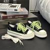 67 Original design heightening canvas shoes women's thick-soled round head white shoes casual heightening round head board shoes