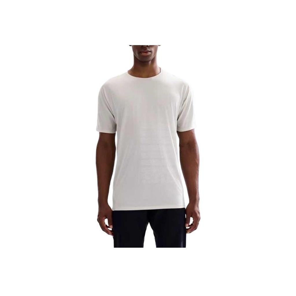 Salomon Sense Aero Running Series Outdoor Lightweight Quick-Dry Breathable Comfortable Short Sleeve T-Shirt Men tops Earth-Gray C23195