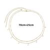 Sexy Double Layer Colorful Stone Chain for Women Crystal Butterfly Waist Bead Belly Chain Belly Belt Summer Beach Body Jewelry