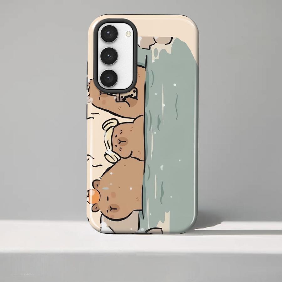 Take A Bath Capybara Phone Case for Samsung Galaxy S25 A26 S23 A36 A16 A56 S20 FE S23Ultra S24 Ultra S25Ultra Soft Cover Capa