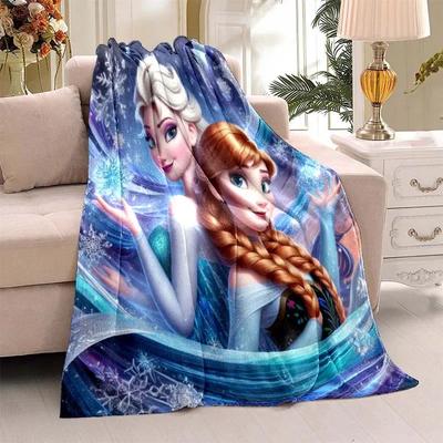 3D-Druck Disney _Die Eiskönigin_ Cartoon-Decke Niedliche Prinzessin Aisha Prinzessin Bedruckte Decke Weiche und Bequeme Decke#(4)