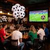 Explosion-proof Party Balloon 100Pcs Football Balloons, 12 Inch Soccer Pattern Latex Kids Sports Decor for Game Day, Fan Club Celebration Bar
