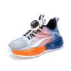Children's breathable mesh single mesh sports classmates Boys 2025 spring and autumn new non-slip rotating button children's shoes