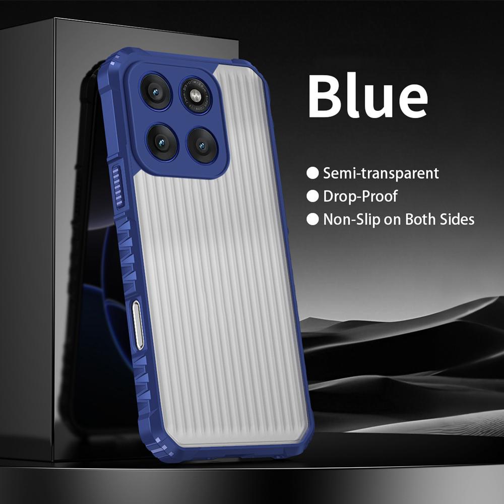 KEYSION Heavy Duty Shockproof Phone Case for Motorola Edge 50 60 Pro 5G Translucent Matte Back Cover for MOTO Edge 60 50 Fusion
