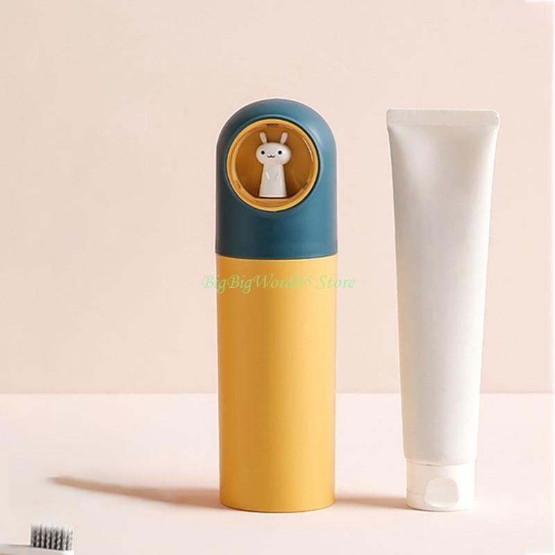 24TE Travel Toothbrush Cup Holder for Case with Cover Storage Container for Bathroom
