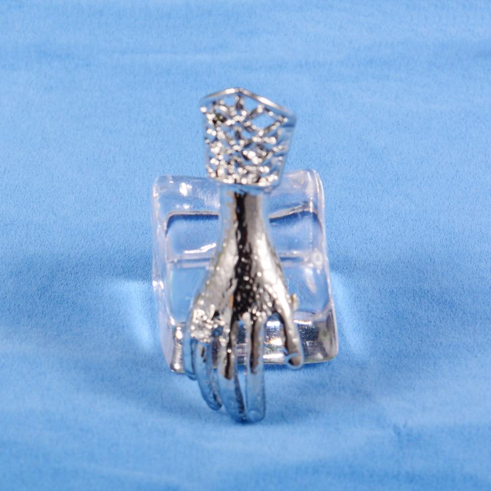 Blucome Broșe de modă în formă de mână de culoare argintie pentru guler pentru haine Clip Femei Bărbați Broșă suvenir de călătorie