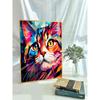 CHENISTORY Paint By Numbers Colorful Cat Animal Acrylic Drawing Canvas Wall Art Oil Painting By Numbers DIY Home Decoration