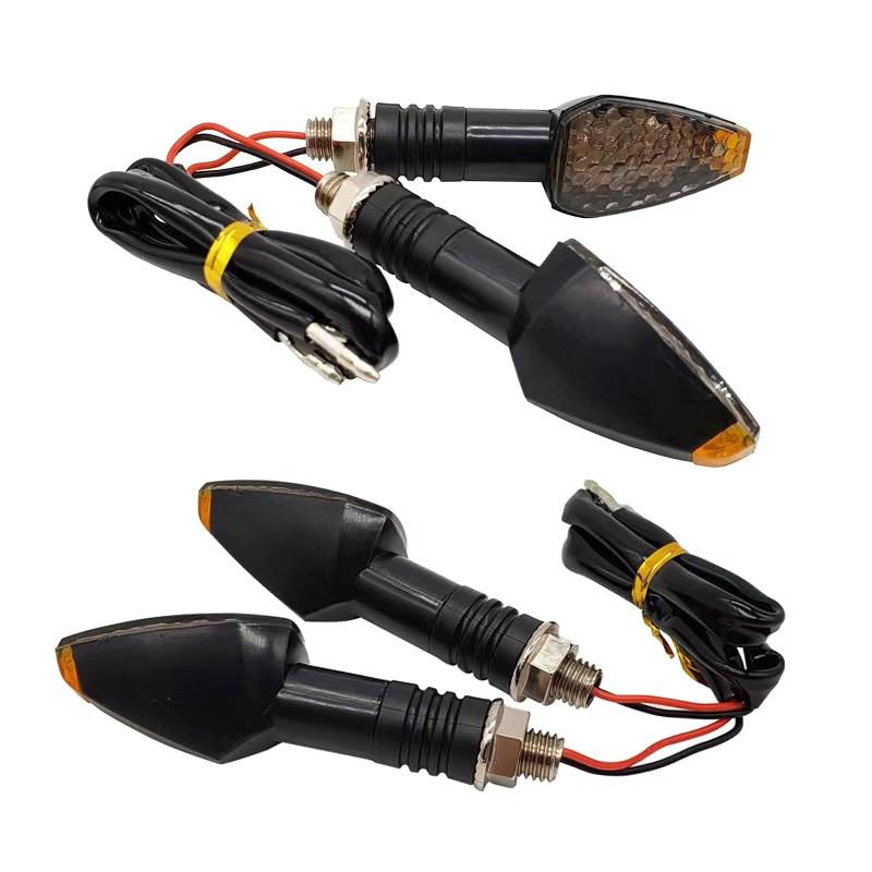 2Pcs Universal Led Motorcycle Turn Signal Light 12V Waterproof Amber Flasher Indicator Blinker Rear Lights Lamp Accessories