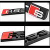 ABS Car Styling Front Grille Emblem Badge for A SQ3 SQ5 SQ7 SQ8 RSQ3 RSQ5 RSQ7 TTS TTRS Black Logo Auto Retrofit Accessories