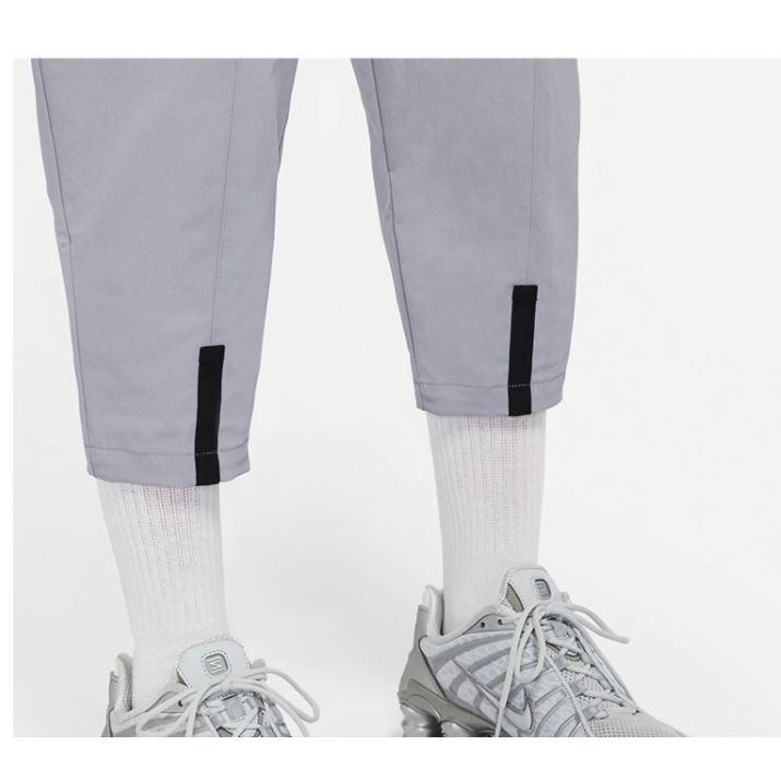 Nike Solid Color Logo Print Casual Straight Leg Pants Women bottoms Gray DD4617-521