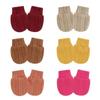 Elastic Cuffs Baby Mittens Prevent Face Scratching Soft Cotton Gloves For 0-1 Month Infants Breathable Hand Covers