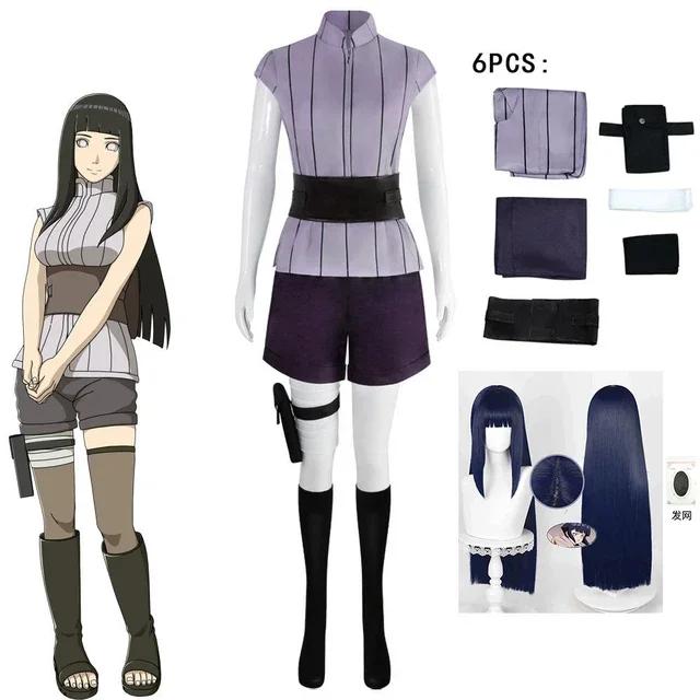 CosplayHyuga Hinata Cosplay Tērps Parūka Sieviešu